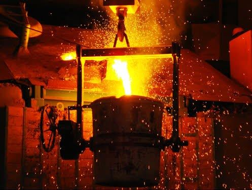 Steel Pouring — Rushabh Technocast